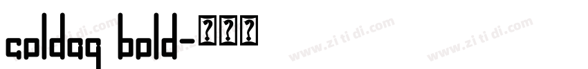 coldag bold字体转换